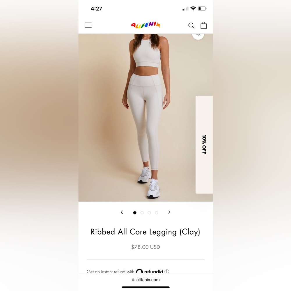 cream allfenix leggings